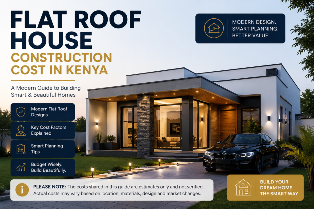 Flat Roof House Construction Cost in Kenya