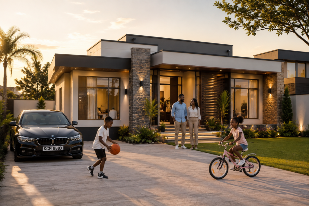 Flat Roof House Design in Kenya